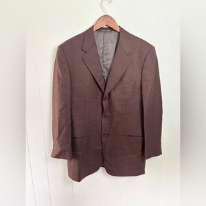 TRUSSINI Linea Nuova Suit jacket SZ 40R brown Fully Lined men’s
